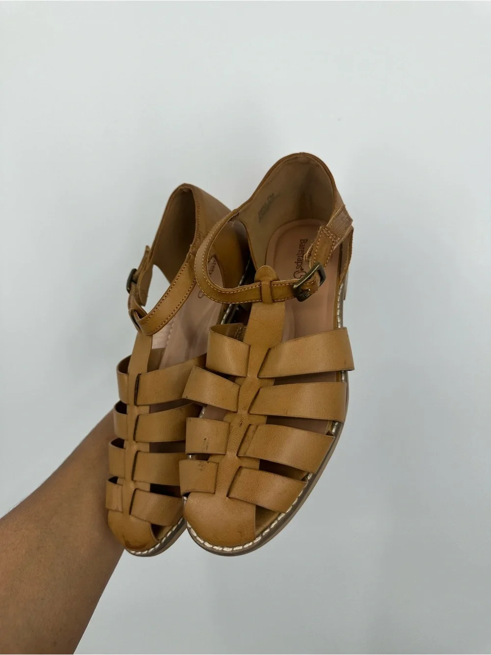 Baretraps Tan Boho Fisherman Gladiator Sandals Size Women's 7.5